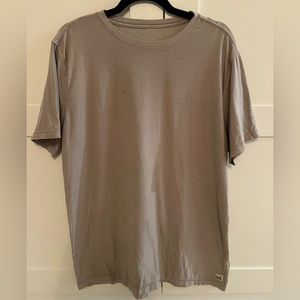 Vuori Strato Tech Tee Oyster Heather Sz L